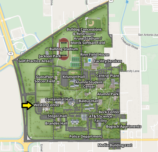 Map for driving directions